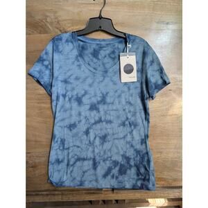 NWT ICEBREAKER Merino 150 Tech Lite Scoop Tee S – Blue Cloud Dye